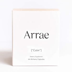 Arrae Calm Alchemy Capsules are a blend of 4 herbs, minerals, and vitamins which help relax the body and mind.