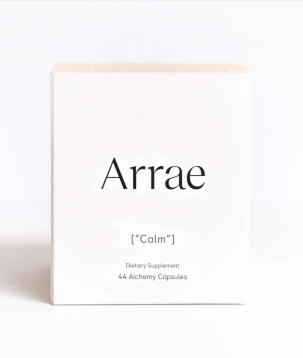 Arrae Calm Alchemy Capsules are a blend of 4 herbs, minerals, and vitamins which help relax the body and mind.