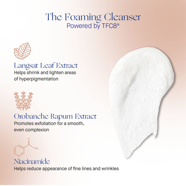 The Foaming Cleanser- Augustinus Bader easily lifts away impurities, dirt, debris, longwearing makeup, SPF, and excess sebum without stripping or irritating the skin